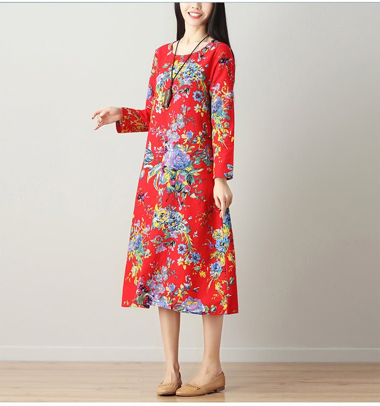 Ethnic style long dress