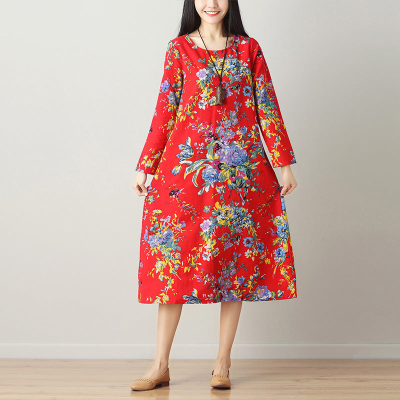 Ethnic style long dress