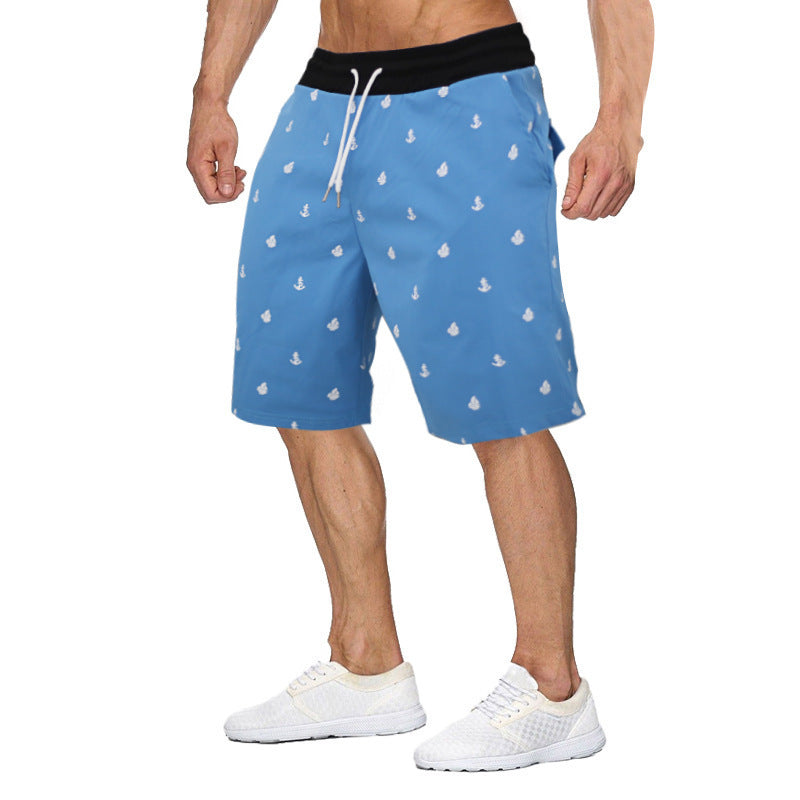 Men's Lightweight Quick Dry Beach Print Shorts