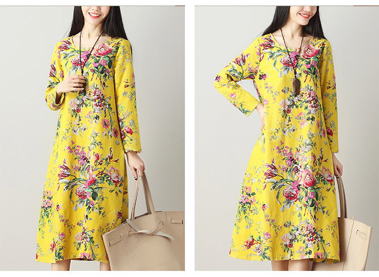 Ethnic style long dress