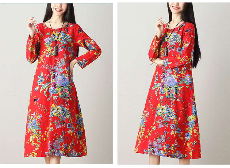 Ethnic style long dress