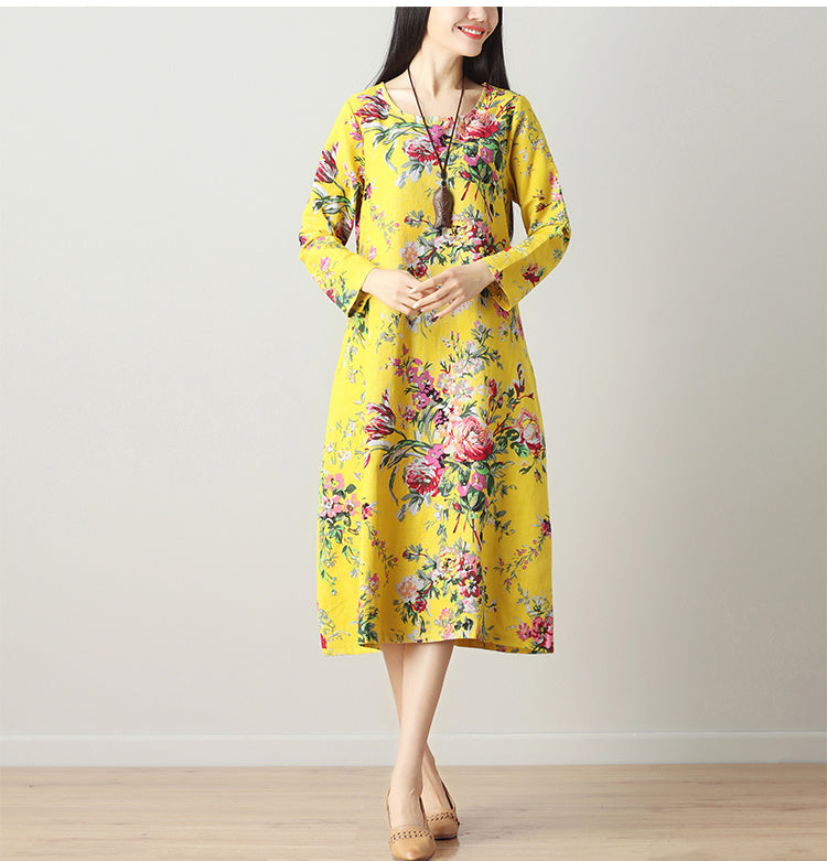 Ethnic style long dress