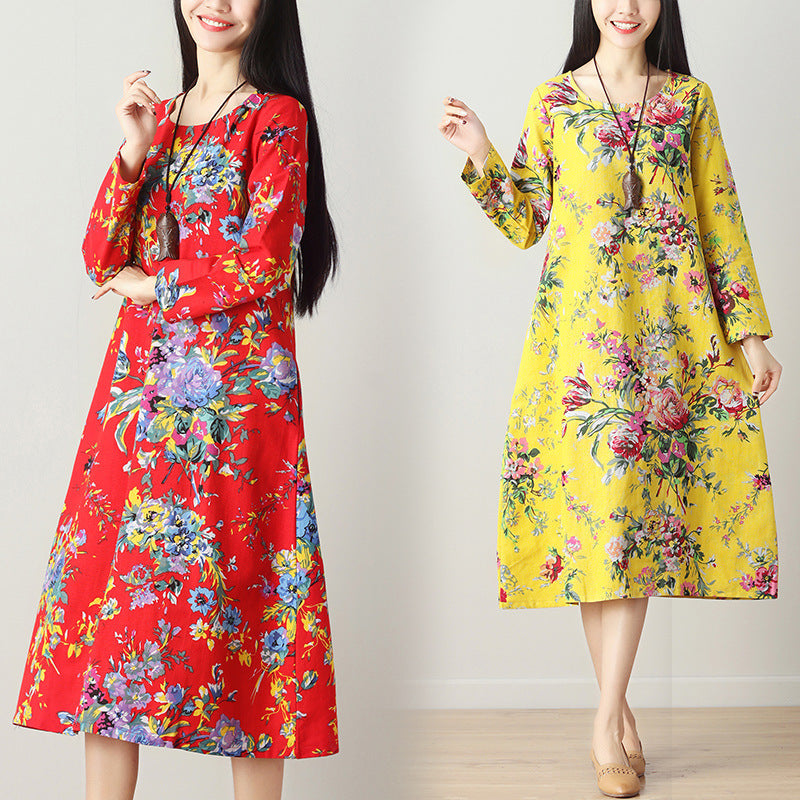 Ethnic style long dress