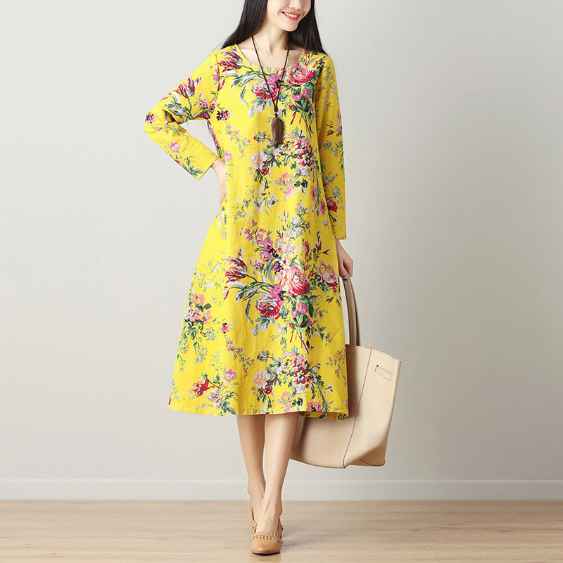 Ethnic style long dress