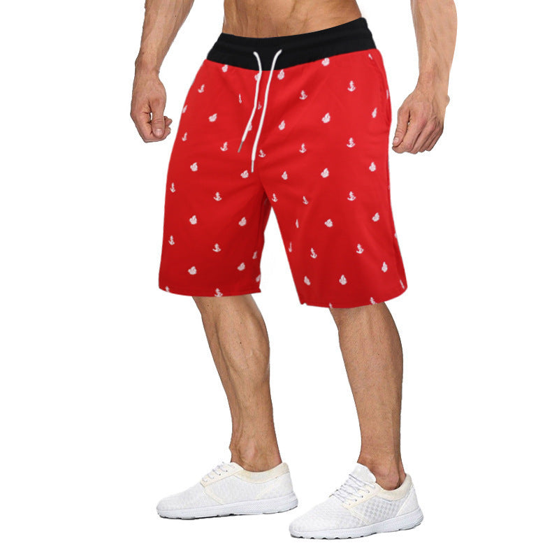 Men's Lightweight Quick Dry Beach Print Shorts