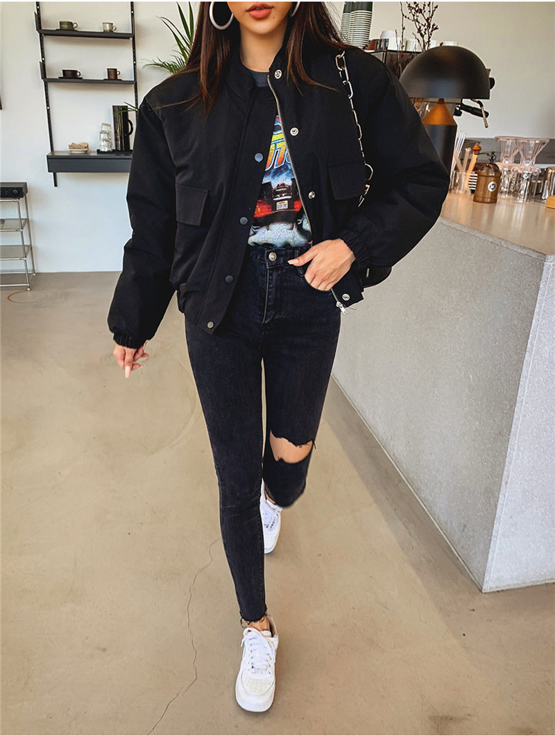 Raw-edge ripped high-waisted jeans