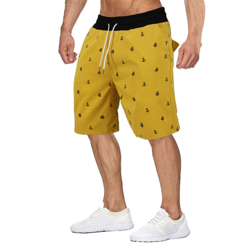 Men's Lightweight Quick Dry Beach Print Shorts